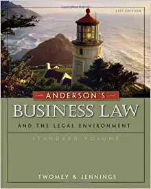 Anderson's Business Law And The Legal